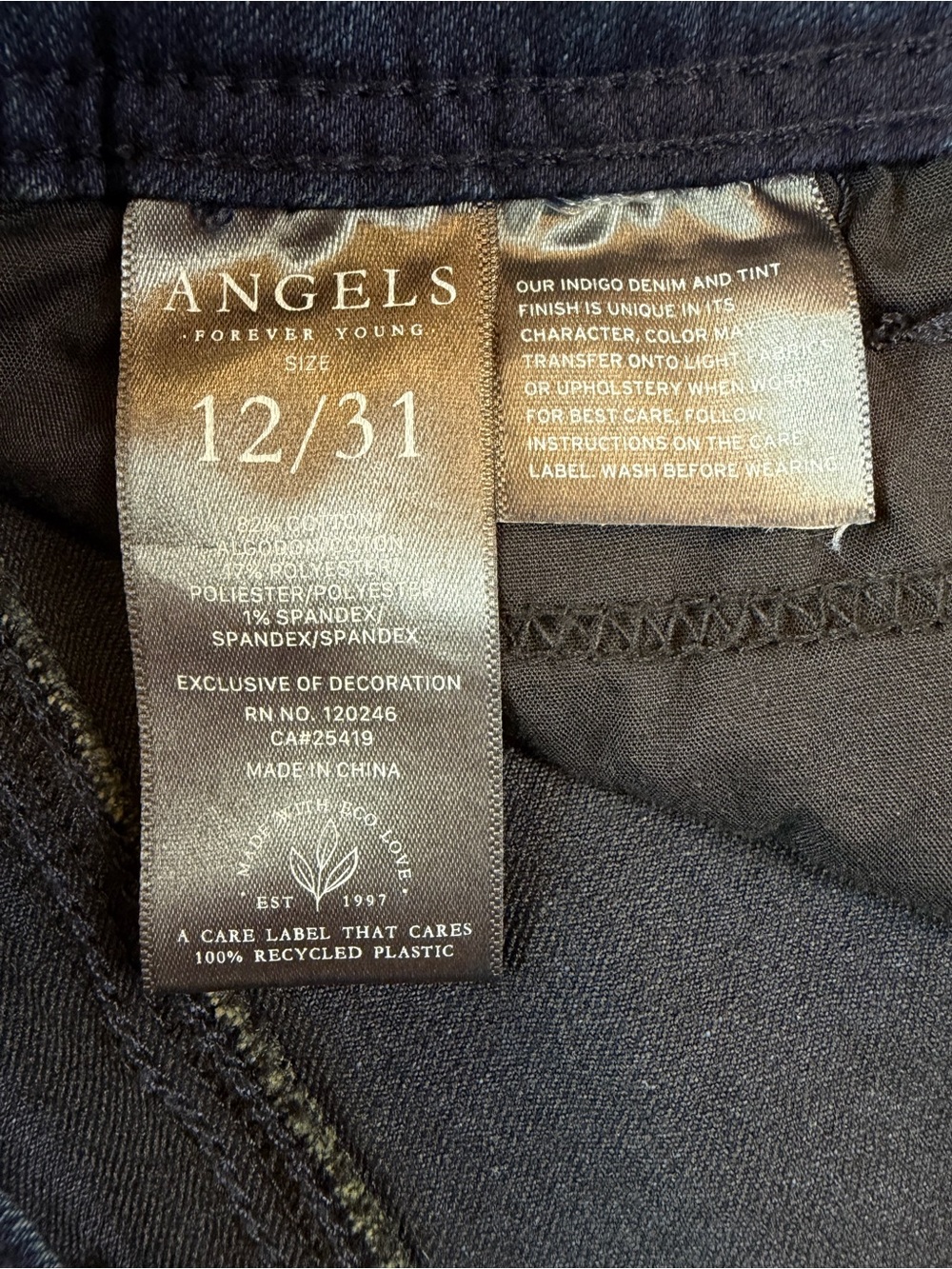 Angels | Curvy Bootcut Women's Jeans | Size 12/31 | Denim | Dark Faded | NWOT - Picture 7 of 7